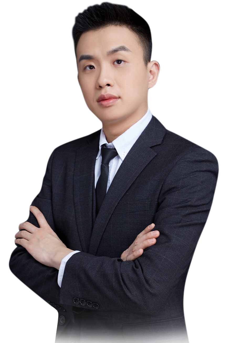 男律师深色正装形象照